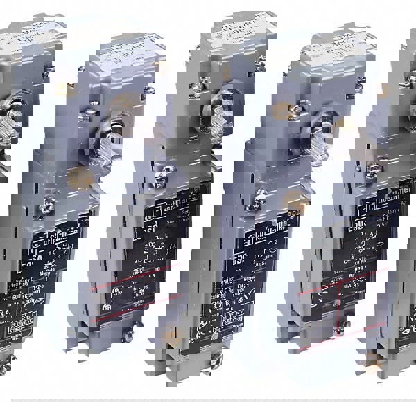 General Purpose Limit Switch: DPST, NC, Rotary Head, Side